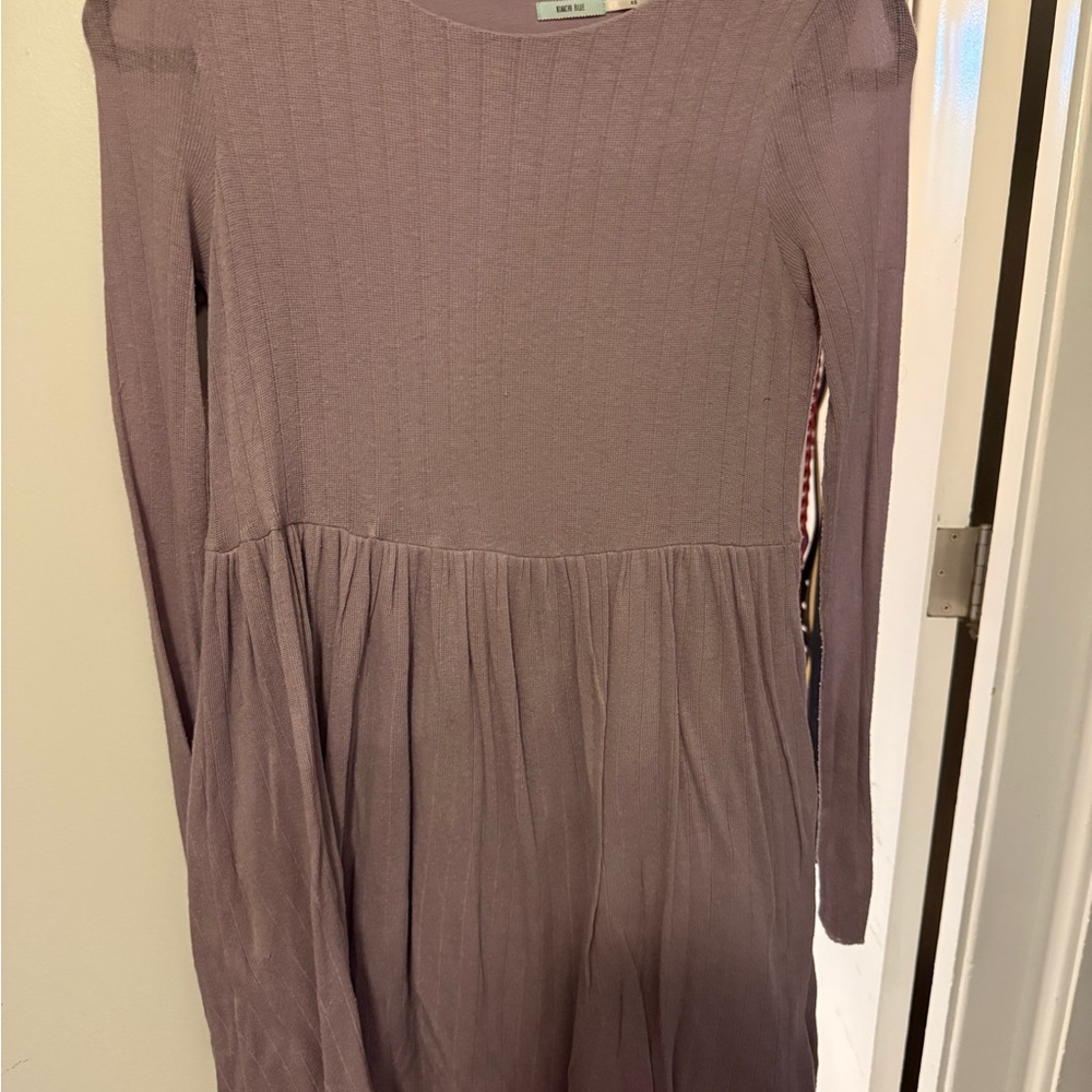 Kimchi Blue Long Sleeve Purple Dress